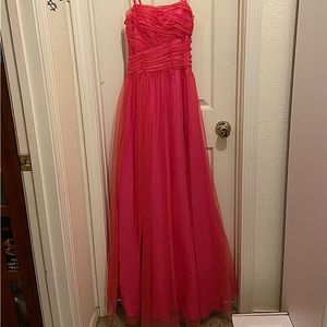 Long Pink Junior’s Prom/Homecoming Dress